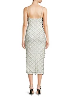 Calliope Teardrop Beaded Midi-Dress