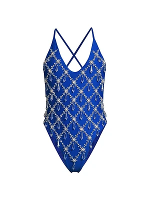 Calliope Embellished One-Piece Swimsuit