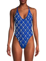 Calliope Embellished One-Piece Swimsuit