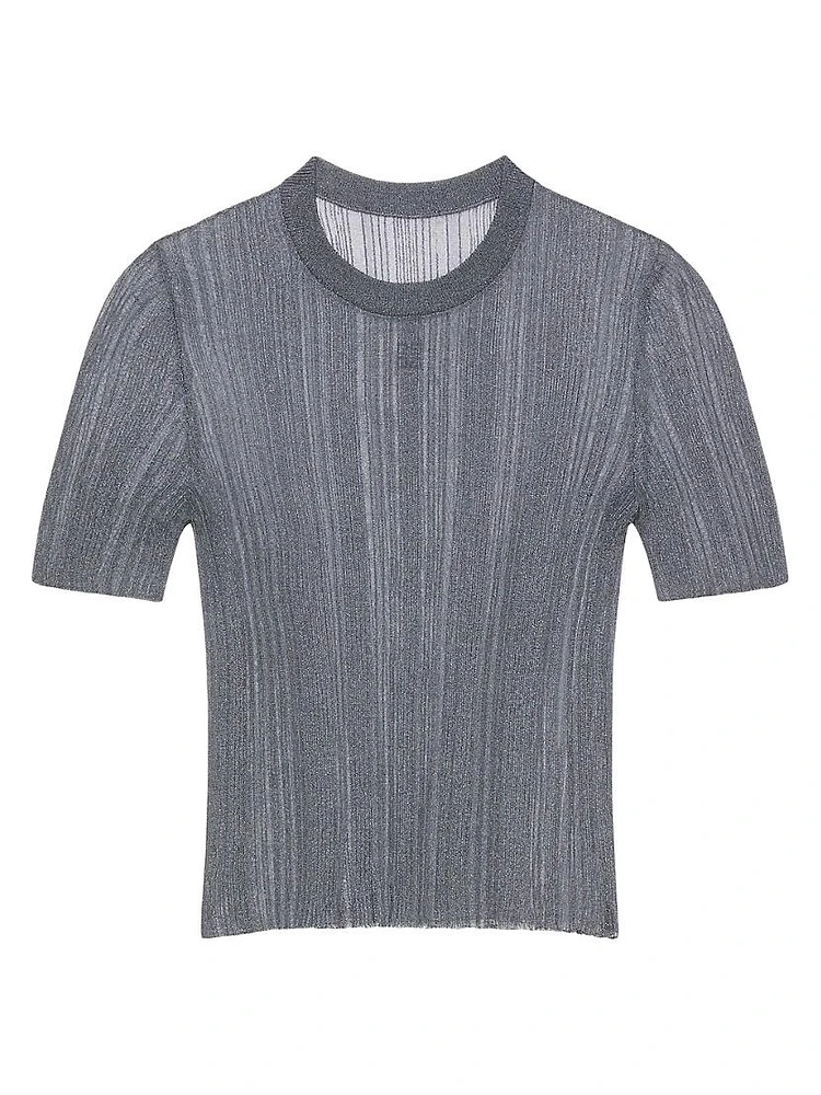 Slim Fit Sweater Transparent Knit