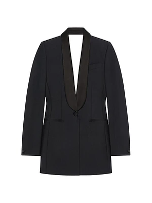 Draped Jacket Wool and Mohair