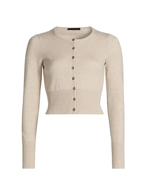 Finley Cropped Cashmere Cardigan