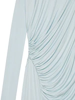 Evening Draped Dress in Jersey