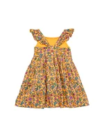 Baby Girl's Floral Cotton Tiered Dress