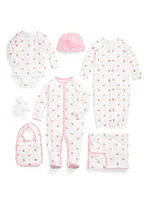 Baby Girl's 7-Piece Cotton Essentials Gift Set