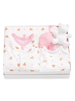 Baby Girl's 7-Piece Cotton Essentials Gift Set