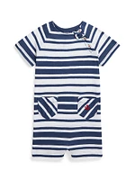 Baby Boy's Striped Jersey Romper