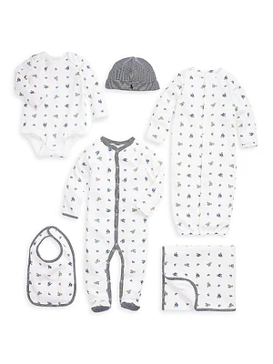 Baby Boy's 7-Piece Cotton Essentials Gift Set