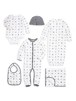 Baby Boy's 7-Piece Cotton Essentials Gift Set