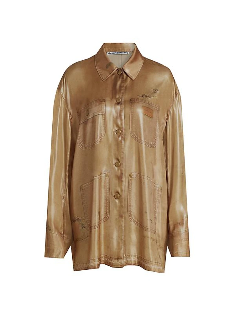 Trompe L'oeil Metallic Workwear Shirt
