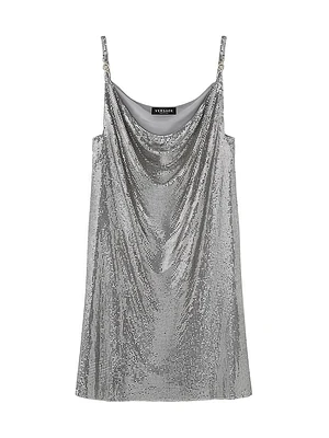 Metallic Cocktail Minidress