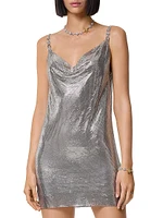 Metallic Cocktail Minidress