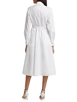 Cotton Poplin Midi-Dress