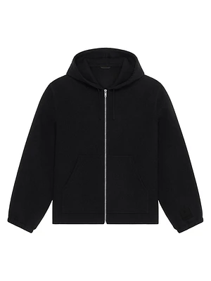 Hoodie Double Face Wool and Cashmere