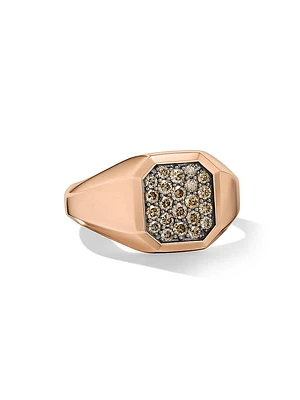 Streamline Signet Ring 18K Rose Gold