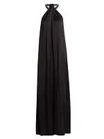 Halterneck Satin Gown