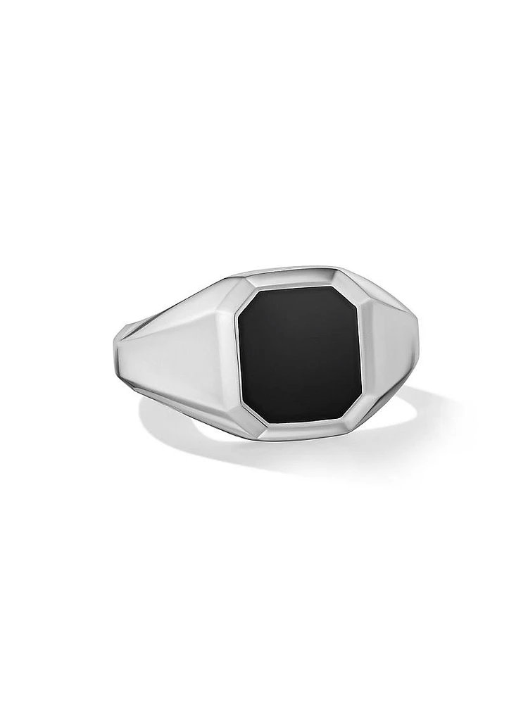 Streamline Signet Ring Sterling Silver