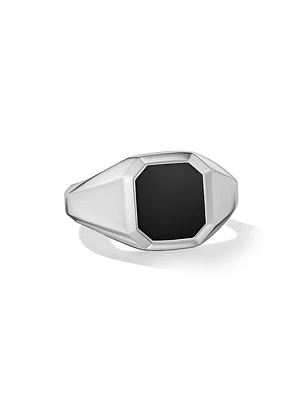 Streamline Signet Ring Sterling Silver