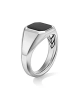 Streamline Signet Ring Sterling Silver