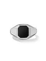 Streamline Signet Ring Sterling Silver