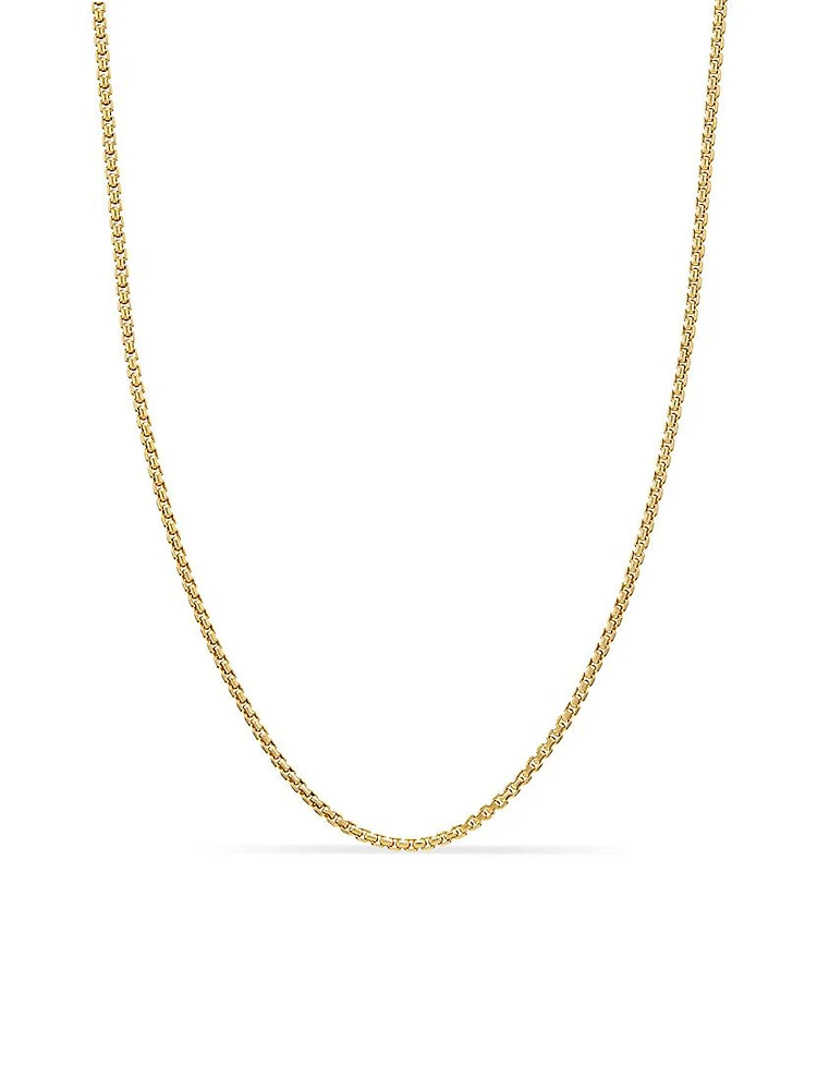 Box Chain Necklace 18K Gold