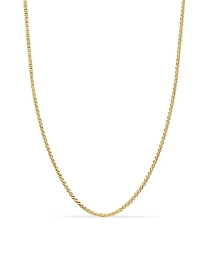 Box Chain Necklace 18K Gold