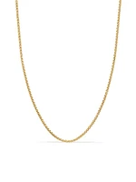 Box Chain Necklace 18K Gold