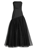 Mikado Strapless Ball Gown