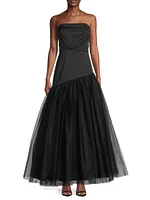 Mikado Strapless Ball Gown