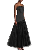 Mikado Strapless Ball Gown