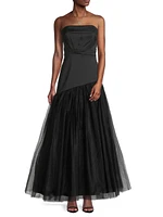 Mikado Strapless Ball Gown