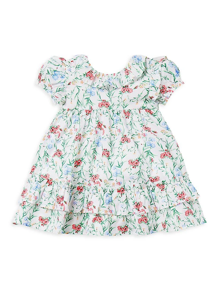 Baby Girl's Floral Ruffle Dress