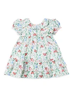 Baby Girl's Floral Ruffle Dress