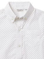 Little Boy's & Polka Dot Button-Up Shirt