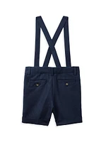 Little Boy's & Suspenders Shorts