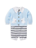 Baby Boy's Knit Shawl-Collar Cardigan