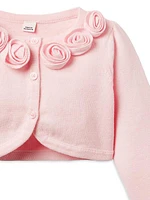 Little Girl's & Girl's The Rosette Cropped Cardigan