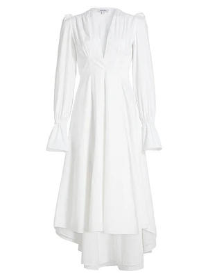 Willow Cotton Poplin Midi-Dress