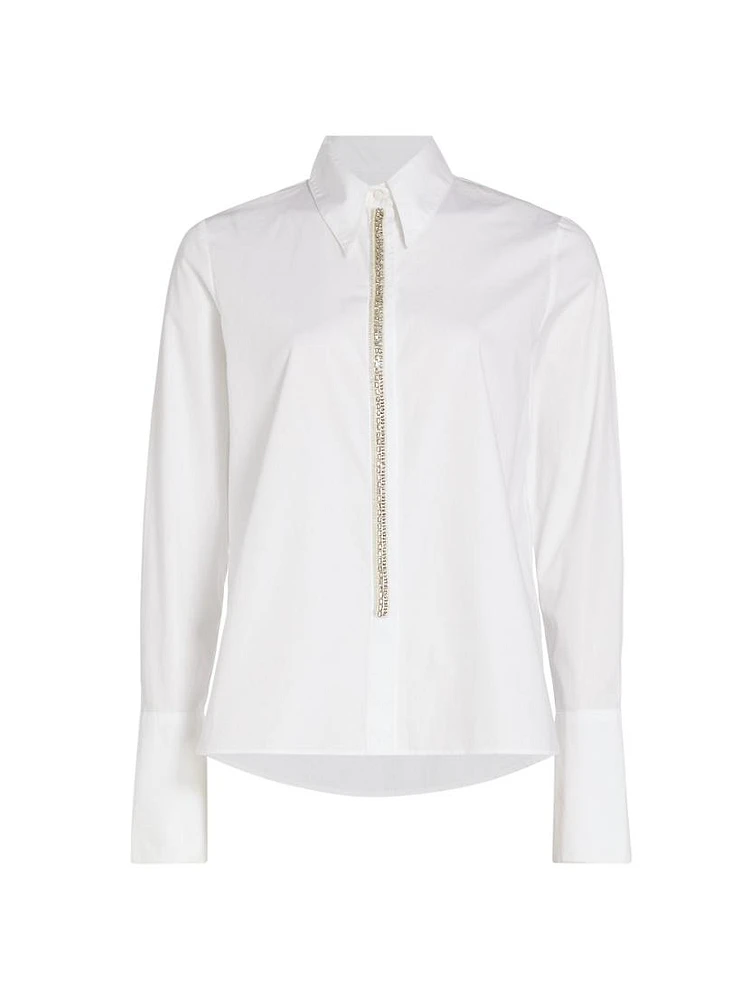 Object of Affect Beaded Cotton Shirt