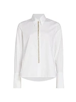 Object of Affect Beaded Cotton Shirt