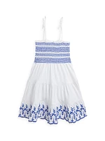 Little Girl's & Eyelet Embroidered Sundress