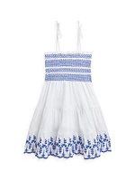 Little Girl's & Eyelet Embroidered Sundress