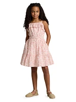 Little Girl's & Floral Seersucker Dress