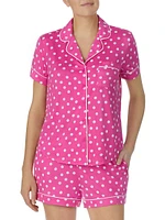 Polka-Dot Short 2-Piece Pajama Set