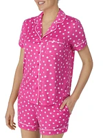 Polka-Dot Short 2-Piece Pajama Set