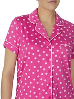 Polka-Dot Short 2-Piece Pajama Set