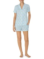 Citrus Striped 2-Piece Pajama Set