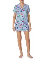 Butterfly Short 2-Piece Pajama Set