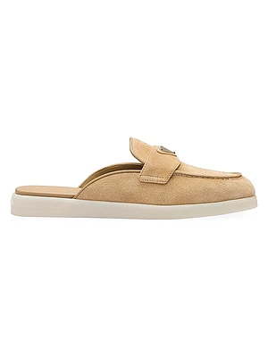 Suede Mules