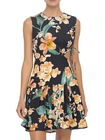 Veranera Otono Danza Floral Cut-Out Minidress